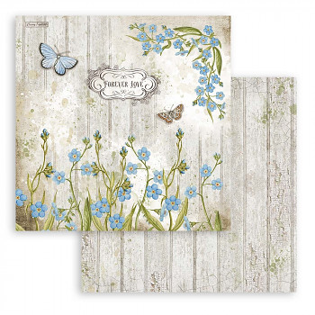 Scrapbooking paper / 12x12 / Romantic Garden House Columbin