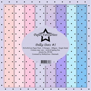 Polka Dots 1 / 12x12 / 8St. / Papier-Set