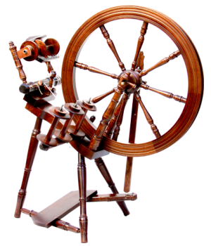 Interlude Spinning Wheel Single Drive, walnut