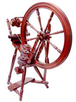 Interlude Spinning Wheel Single Drive, mahogany