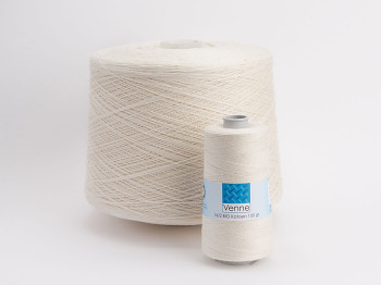 100% K.B.A. Baumwolle Nm 28/2 / 1,24 kg - 16740m /  ungebleicht