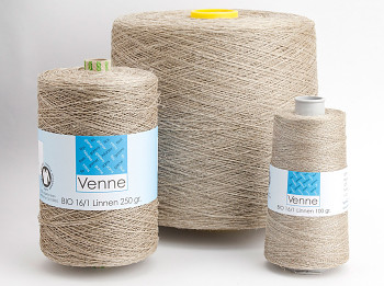 100% KBA Leinen Nel 16/1 / 250g - 2515m / natural