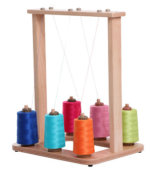 Yarn Stand 6 Spools Lacquered