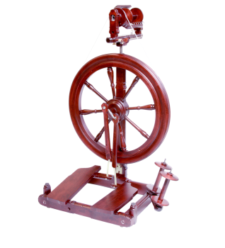 Sonata Spinning Wheel Single Drive, mahogany