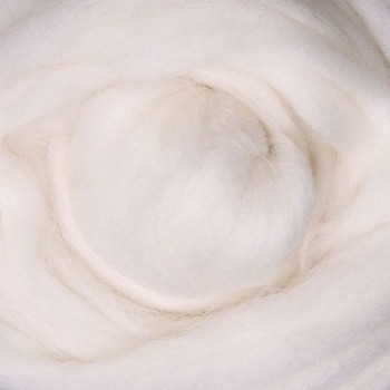 White Alpaca Sliver - 100gm Bag (21.5 micron)