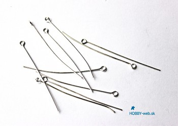 Eyepins / 100pcs / 50mm / silver