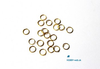 Jumpring / 100 pcs / 6 mm / gold