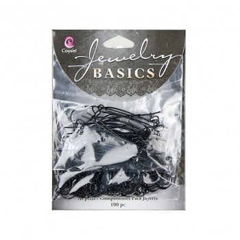 Earring components / black / 100pcs