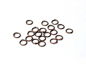 Ring 100pcs / 6mm / old copper