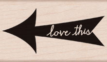 Drevené razítko Hero Arts / Love This Arrow