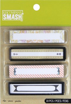 SMASH - štítky / Binder Clips