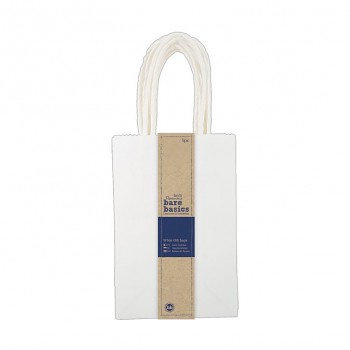 White Gift Bags (5pk) - Bare Basics - Small