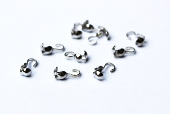 Bead Tip / 50 pieces / 9 mm / Platina