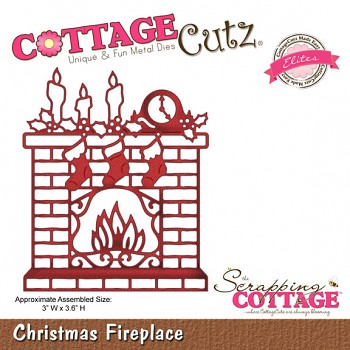 Kovová šablóna - Christmas Fireplace (Elites)