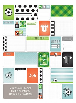 Project Life  / sada kartičiek Soccer / 40ks