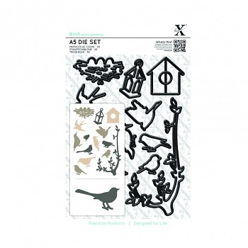 A5 Die Set (14pcs) - Mixed Birds