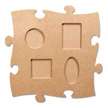 MDF Photo Frame puzzle with 4 frames / 24 x 24 cm