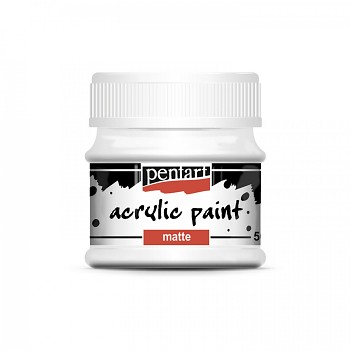 Pentart acrylic paint matte / white