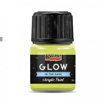 Pentart farba akrylowa Glow in the Dark 30ml / lime green