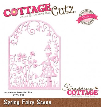 CottageCutz Spring Fairy Scene