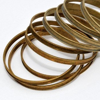 Channel Bracelet Blank II. brass