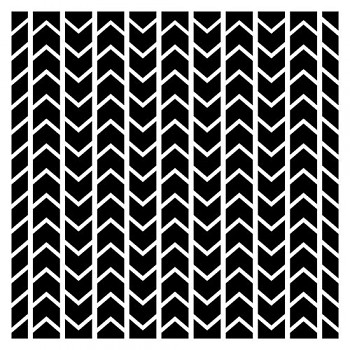 Szablon / Chevron pattern / 6x6" / 0,31mm